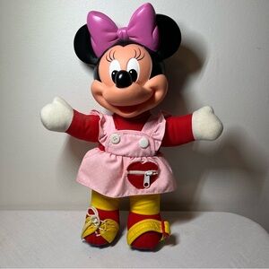 80s Vintage Disney Minnie Mouse Doll Mattel Learn to Dress Me